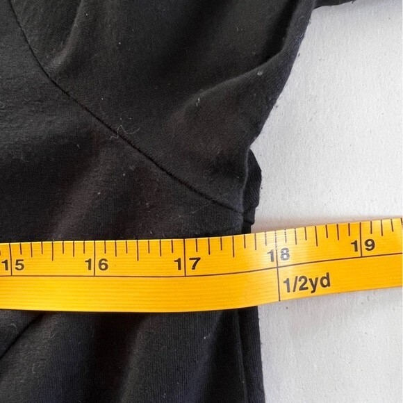 J.Jill Wearever Collection Stretch Midi Dress Jersey Knit Black Size S - Picture 10 of 12